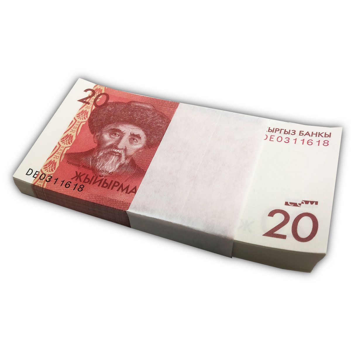 КИРГИЗИЯ 20 СОМ (100 БАНКНОТ) мини 1