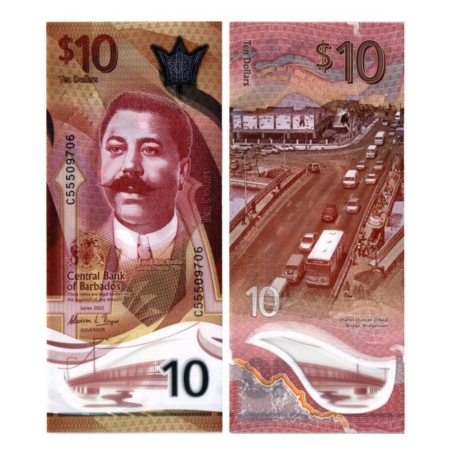 БАРБАДОС 2 5 10 20 50 100 ДОЛЛАРОВ мини 5