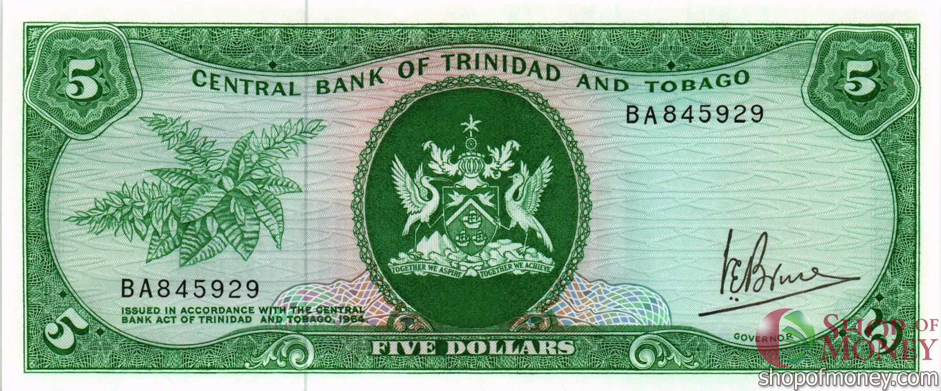 ТРИНИДАД И ТОБАГО 5 ДОЛЛАРОВ