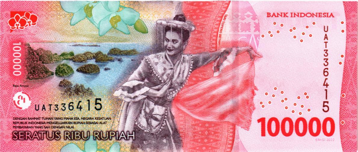 ИНДОНЕЗИЯ 100000 РУПИЙ мини 2