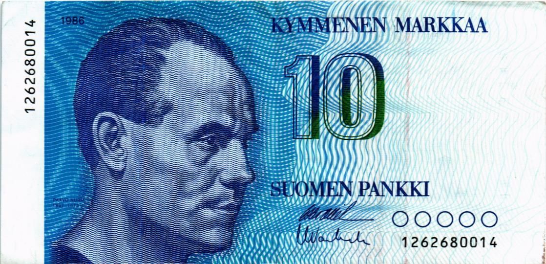 ФИНЛЯНДИЯ 10 МАРОК мини 1