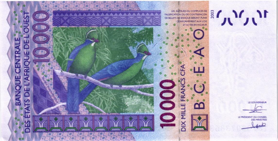 WAS - ТОГО 10000 ФРАНКОВ (T) мини 2