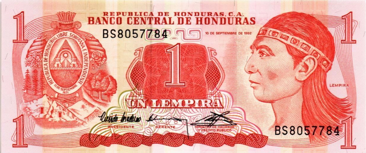 ГОНДУРАС 1 ЛЕМПИРА мини 1