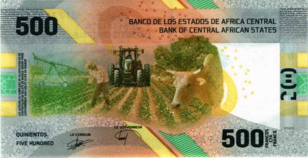 CAS - ЦЕНТРАЛЬНАЯ АФРИКА 500 ФРАНКОВ мини 2