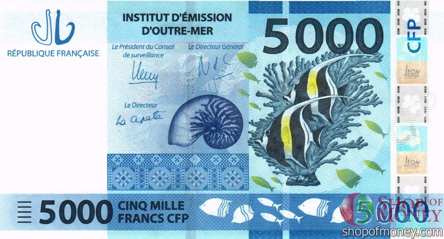 ФРАНЦУЗСКАЯ ПОЛИНЕЗИЯ 5000 ФРАНКОВ