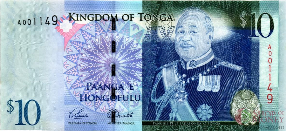 ТОНГА 10 ПААНГА