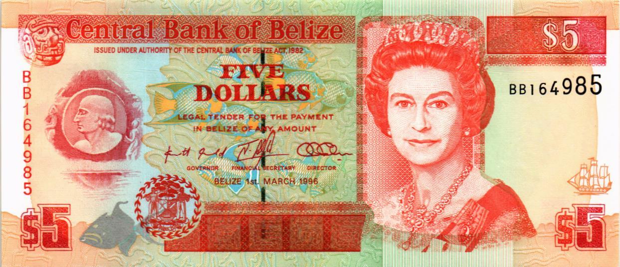 БЕЛИЗ 5 ДОЛЛАРОВ мини 1