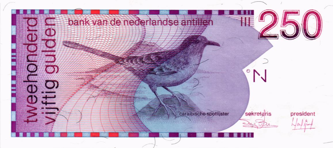 НИДЕРЛАНДСКИЕ АНТИЛЬСКИЕ ОСТРОВА 250 ГУЛЬДЕНОВ мини 1