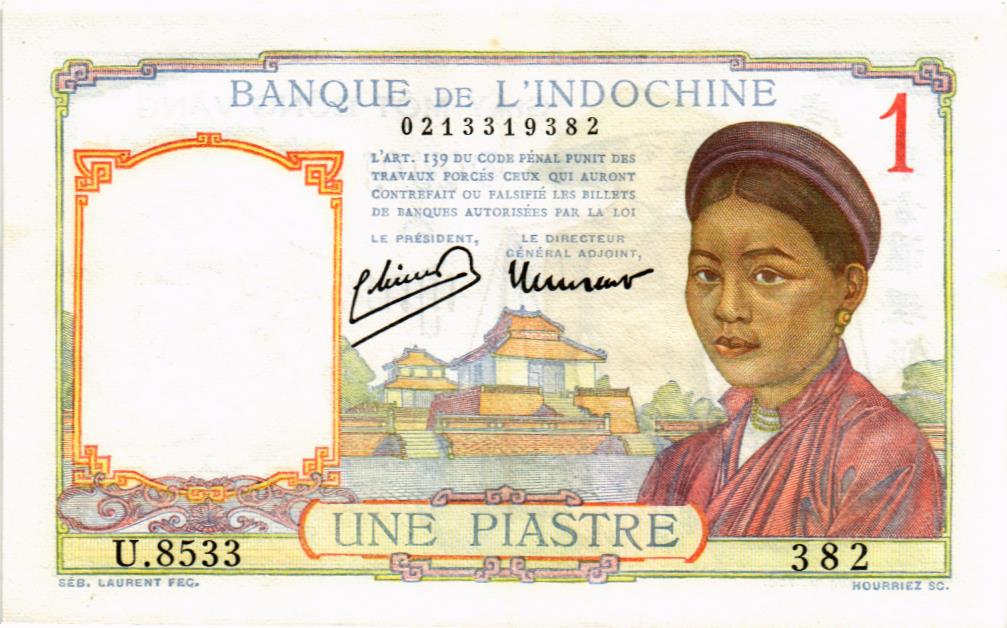 ФРАНЦУЗСКИЙ ИНДОКИТАЙ 1 ПИАСТР
