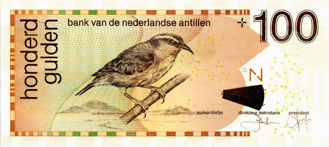 НИДЕРЛАНДСКИЕ АНТИЛЬСКИЕ ОСТРОВА 100 ГУЛЬДЕНОВ мини 1