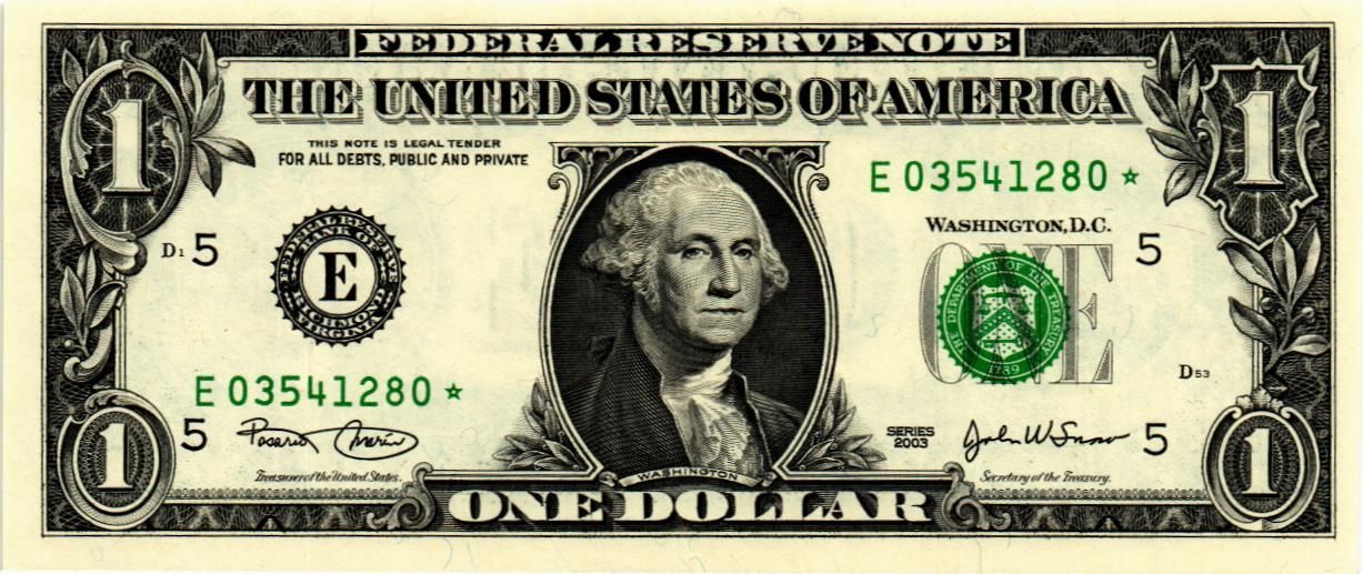 США 1 ДОЛЛАР (E - РИЧМОНД, REPLACEMENT)