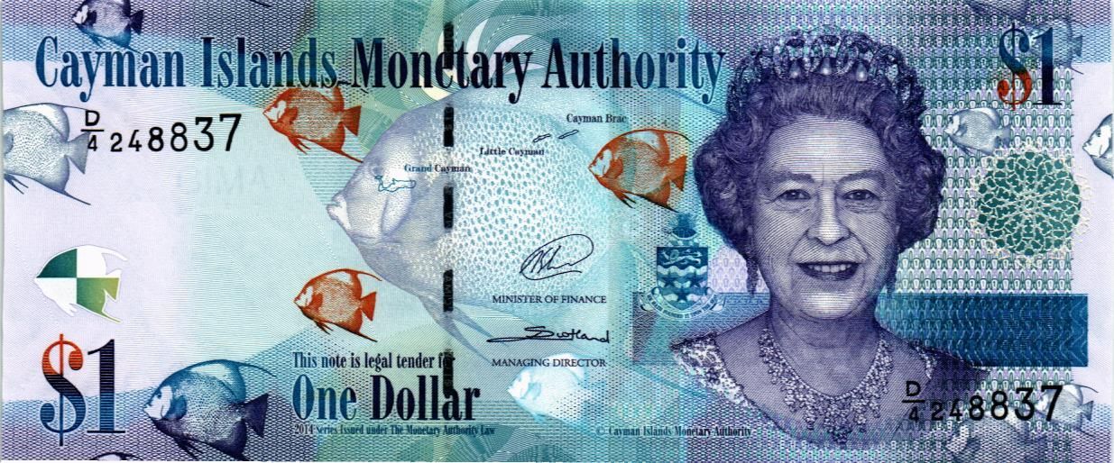 КАЙМАНОВЫ ОСТРОВА 1 ДОЛЛАР (D/4)