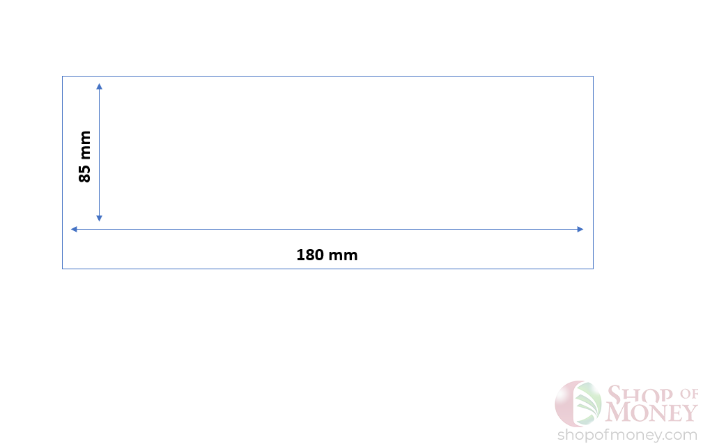 ХОЛДЕР ДЛЯ БАНКНОТ № 7.5 (85 mm x 180 mm) - 50 шт мини 3