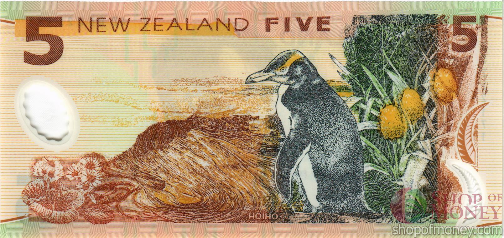 НОВАЯ ЗЕЛАНДИЯ 5 ДОЛЛАРОВ мини 2