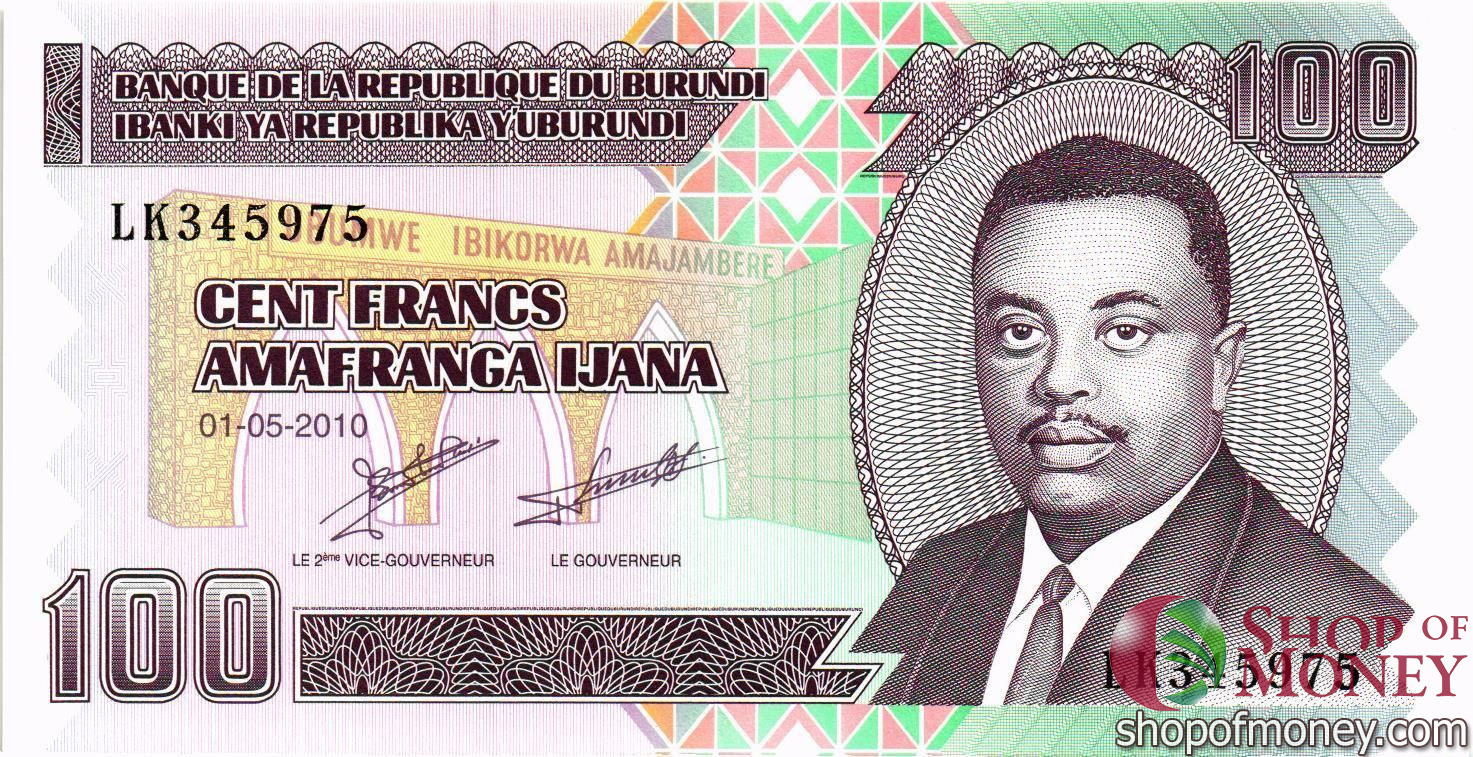БУРУНДИ 100 ФРАНКОВ мини 1