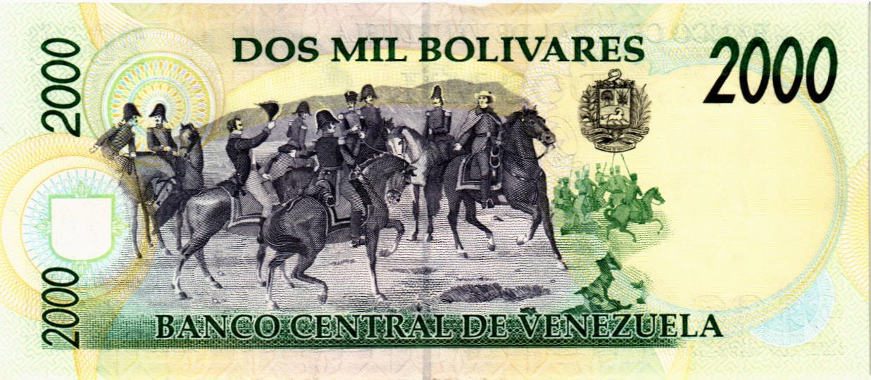 ВЕНЕСУЭЛА 2000 БОЛИВАР (06.08.1998) мини 2