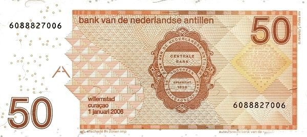 НИДЕРЛАНДСКИЕ АНТИЛЬСКИЕ ОСТРОВА 50 ГУЛЬДЕНОВ мини 2