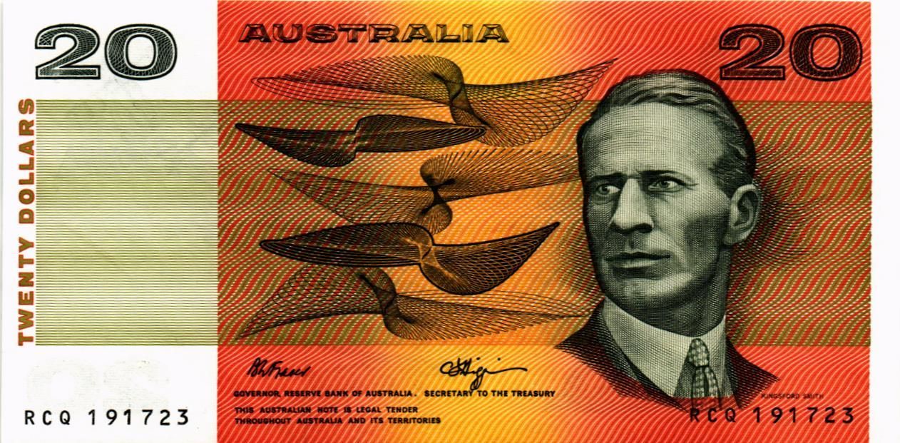 АВСТРАЛИЯ 20 ДОЛЛАРОВ