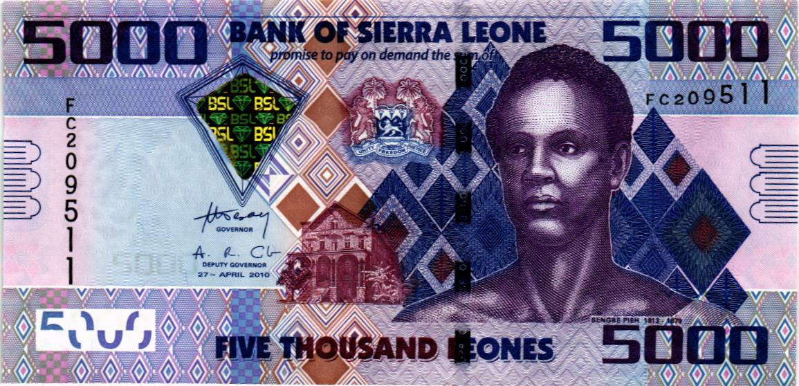 СЬЕРРА-ЛЕОНЕ 5000 ЛЕОНЕ
