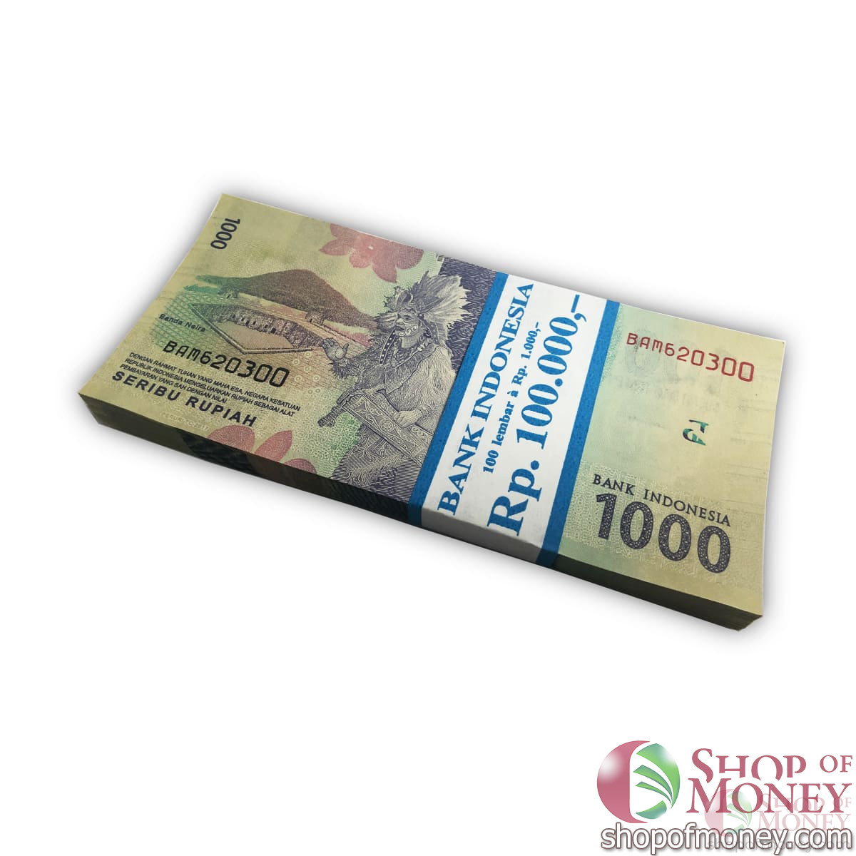 ИНДОНЕЗИЯ 1000 РУПИЙ (100 БАНКНОТ) мини 2