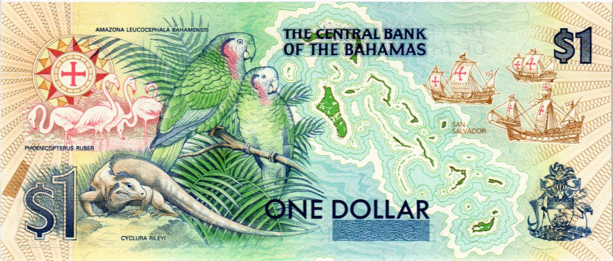 БАГАМСКИЕ ОСТРОВА 1 ДОЛЛАР мини 2