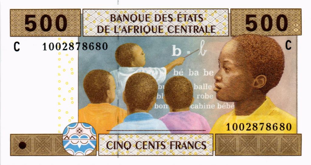 CAS - ЧАД 500 ФРАНКОВ (C)