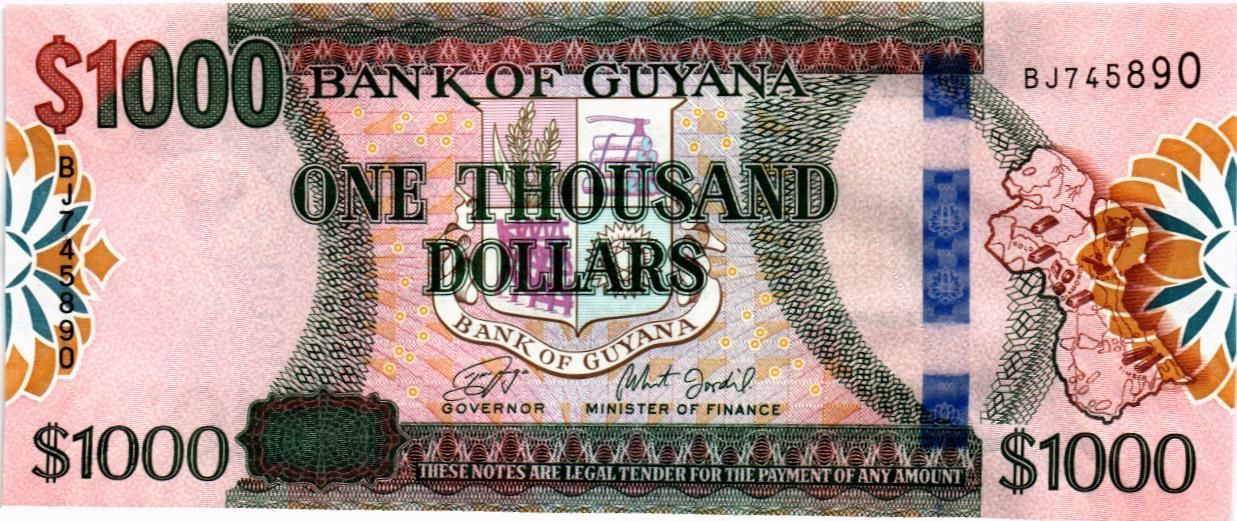 ГАЙАНА 1000 ДОЛЛАРОВ мини 1