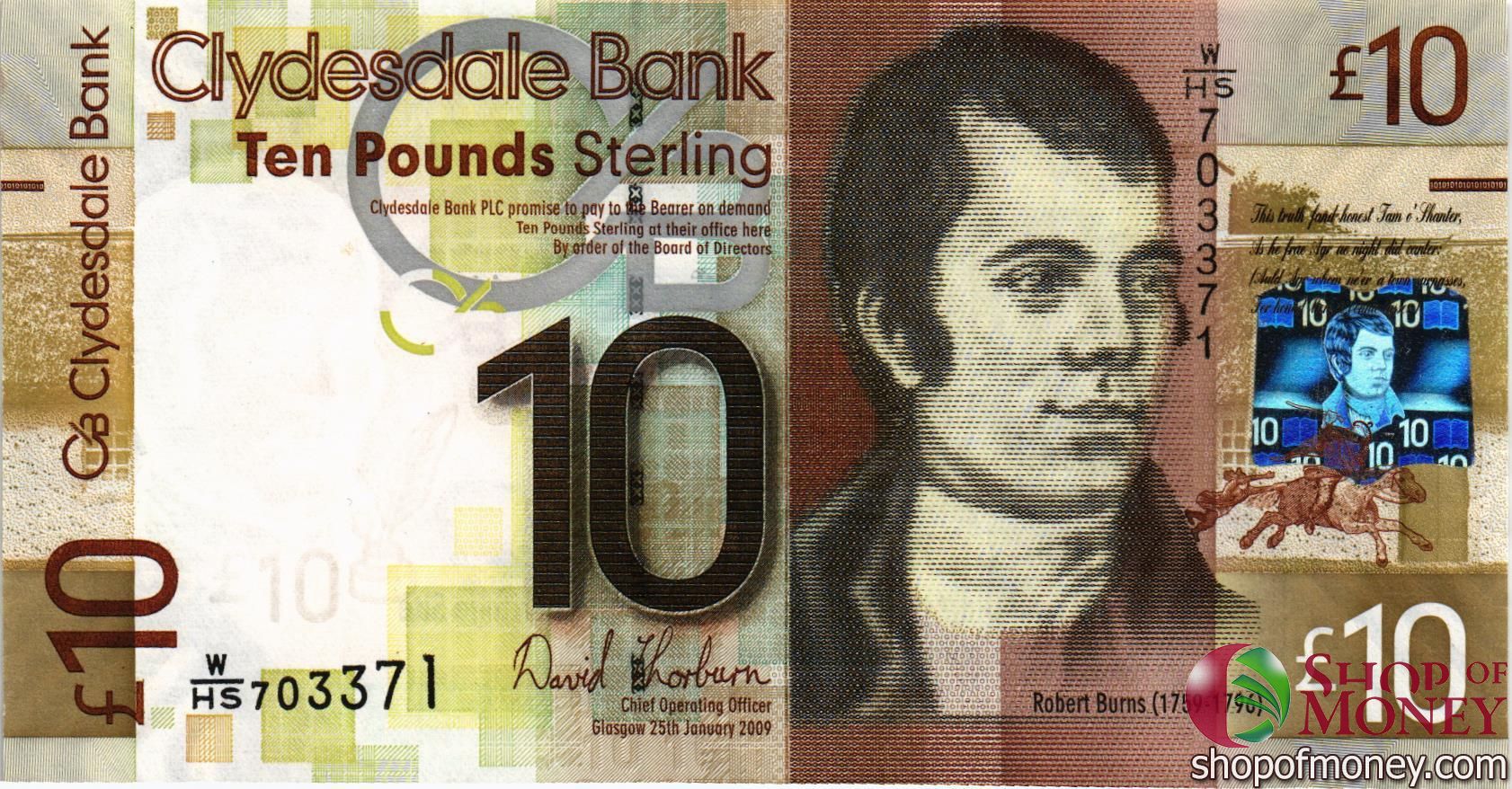 ШОТЛАНДИЯ 10 ФУНТОВ мини 1