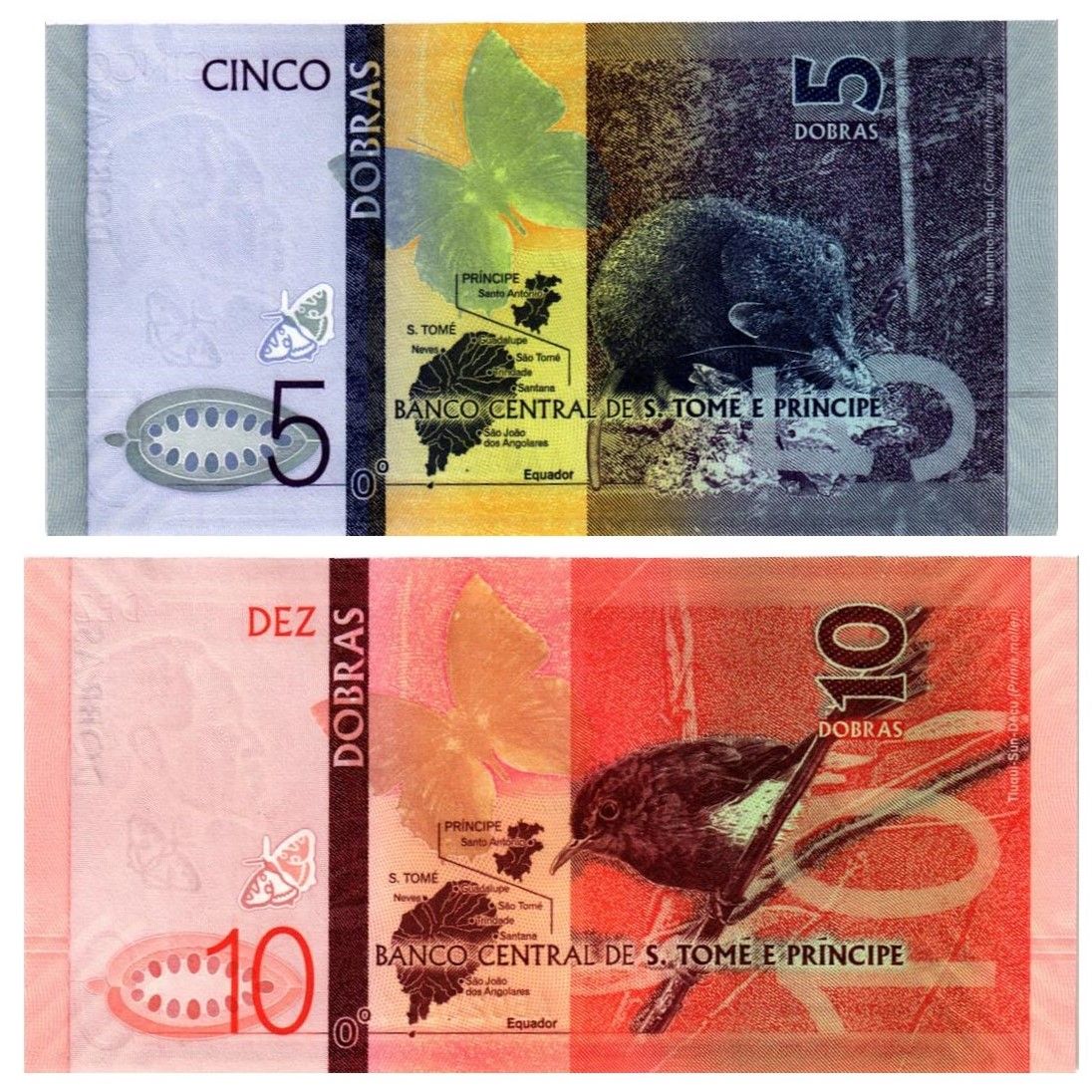 САН-ТОМЕ И ПРИНСИПИ НАБОР 5-10 ДОБР (БУМАГА) мини 2
