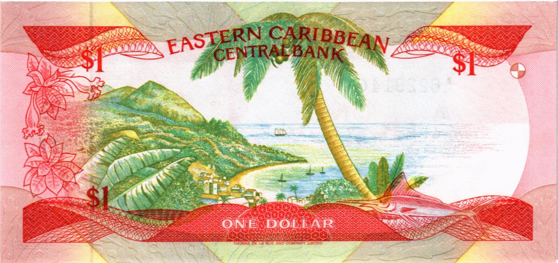 ВОСТОЧНЫЕ КАРИБЫ 1 ДОЛЛАР (G - ГРЕНАДА) мини 2