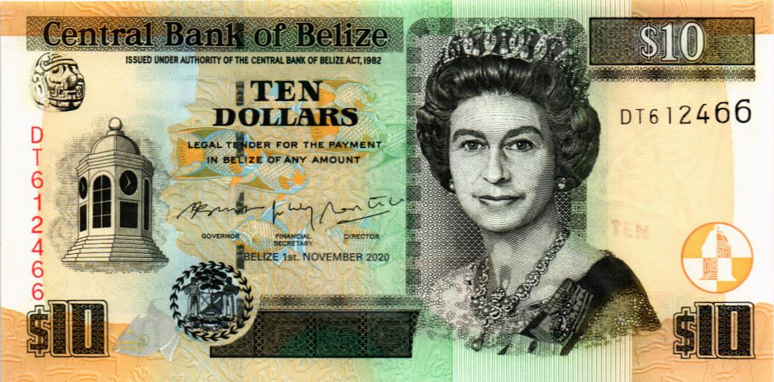 БЕЛИЗ 10 ДОЛЛАРОВ мини 1