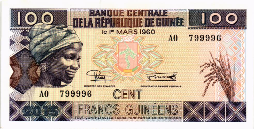 ГВИНЕЯ 100 ФРАНКОВ