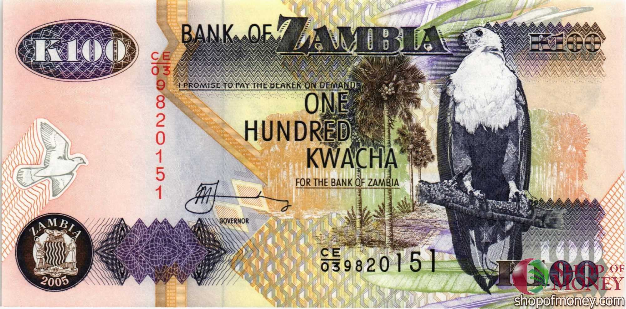 ЗАМБИЯ 100 КВАЧА мини 1
