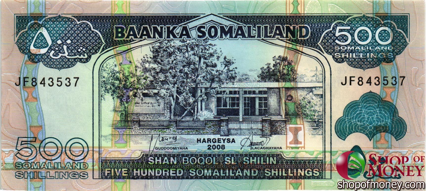 СОМАЛИЛЕНД 500 ШИЛЛИНГОВ