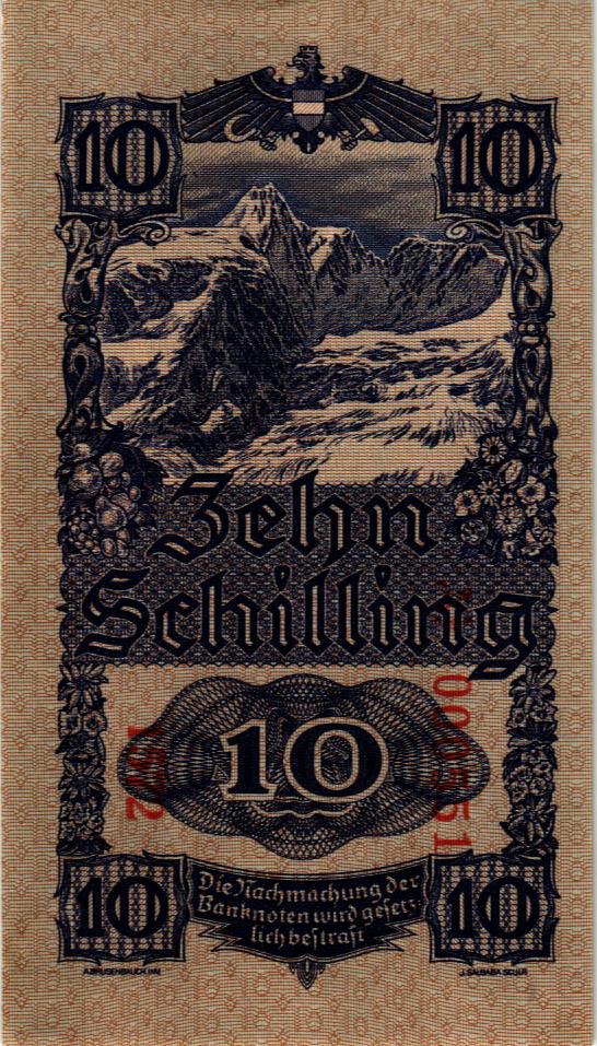 АВСТРИЯ 10 ШИЛЛИНГОВ мини 2
