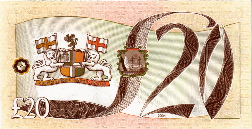 ОСТРОВ СВЯТОЙ ЕЛЕНЫ 20 ФУНТОВ мини 2