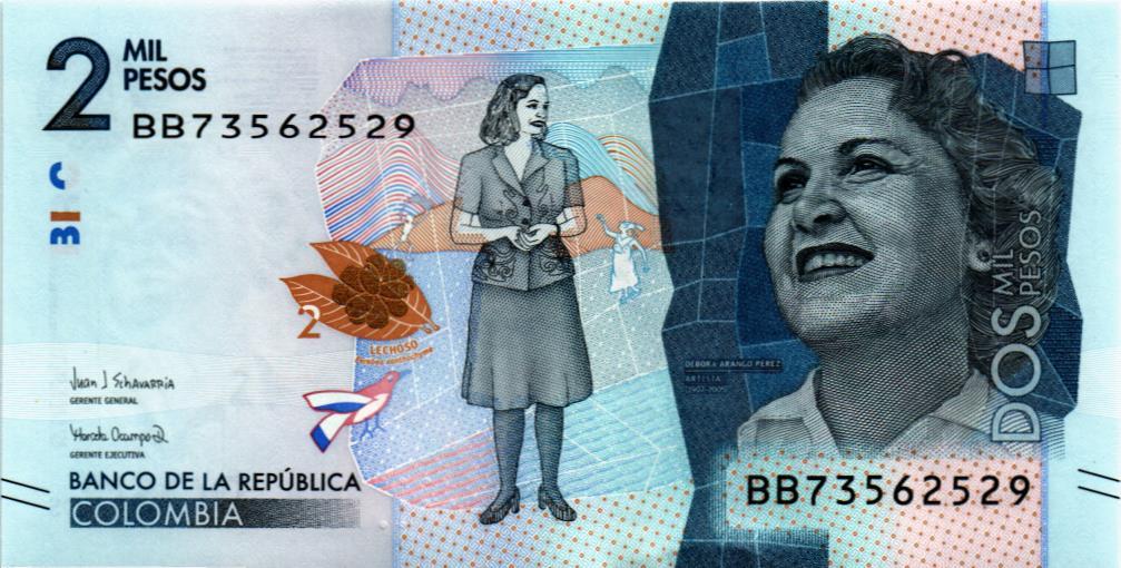 КОЛУМБИЯ 2000 ПЕСО (24.07.2018) мини 1