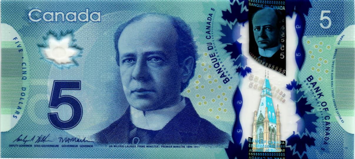 КАНАДА 5 ДОЛЛАРОВ мини 1