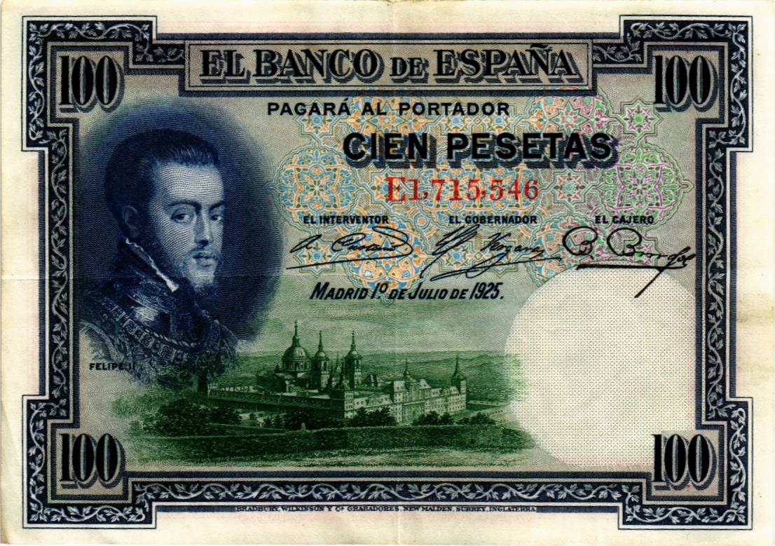 ИСПАНИЯ 100 ПЕСЕТ