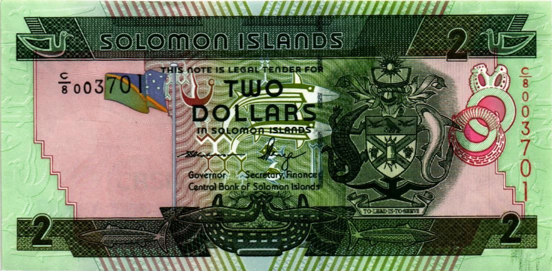 СОЛОМОНОВЫ ОСТРОВА 2 ДОЛЛАРА