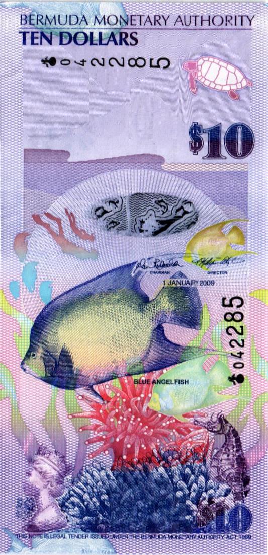 БЕРМУДСКИЕ ОСТРОВА 10 ДОЛЛАРОВ