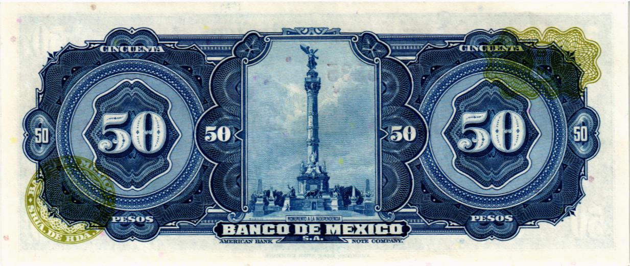 МЕКСИКА 50 ПЕСО (BOO) мини 2