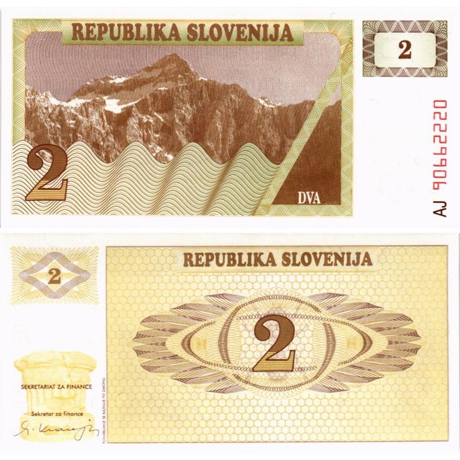 СЛОВЕНИЯ НАБОР 1-2-5-10-50 ТОЛАР мини 4