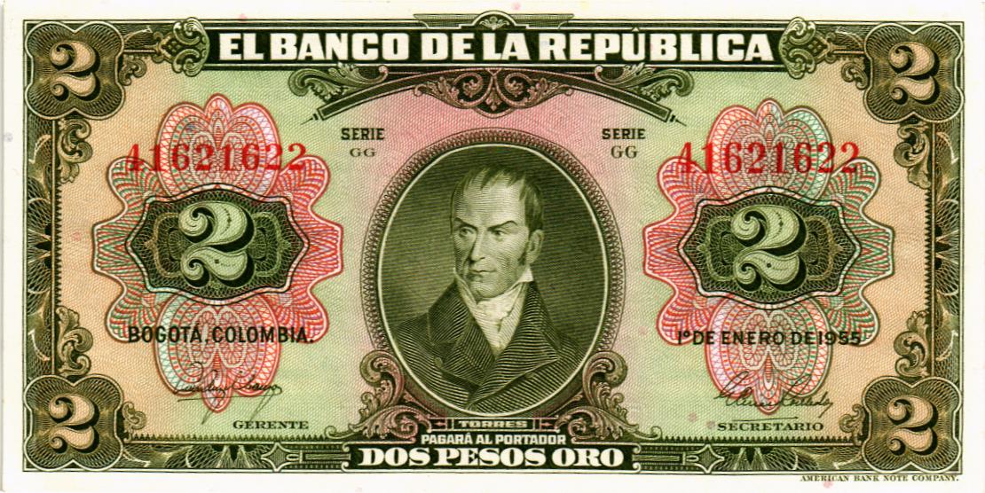 КОЛУМБИЯ 2 ПЕСО