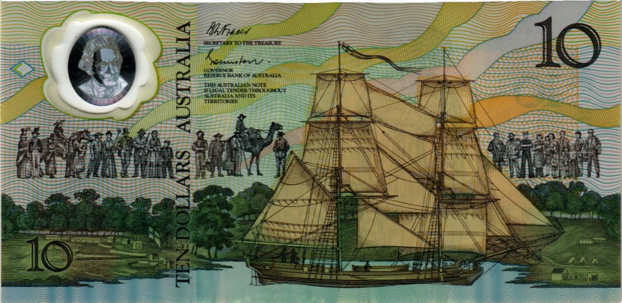 АВСТРАЛИЯ 10 ДОЛЛАРОВ (AB) usd мини 2