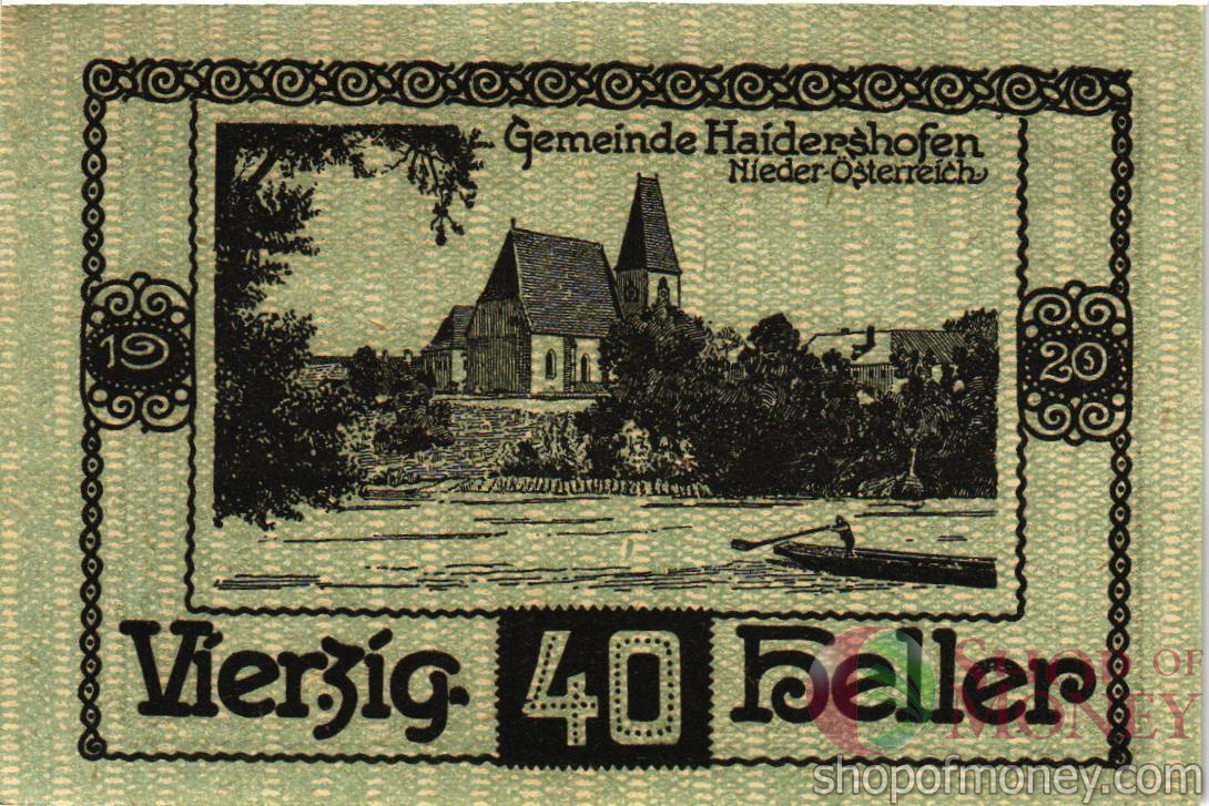 АВСТРИЯ 40 ХЕЛЛЕРОВ (НОТГЕЛЬД) мини 2