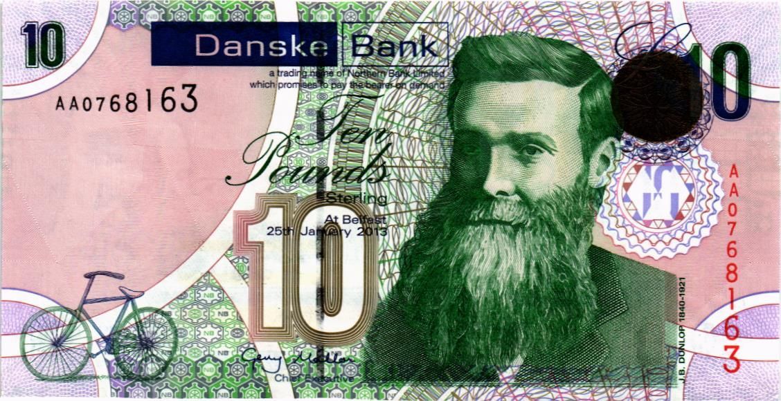 СЕВЕРНАЯ ИРЛАНДИЯ 10 ФУНТОВ (DANSKE BANK)