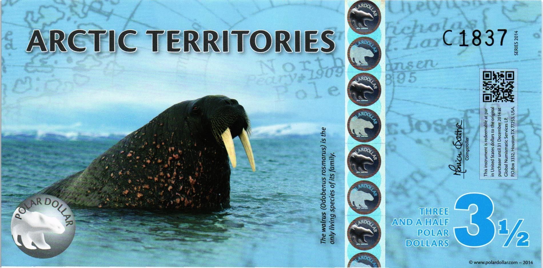 АРКТИЧЕСКИЕ ТЕРРИТОРИИ 3.5 ДОЛЛАРA