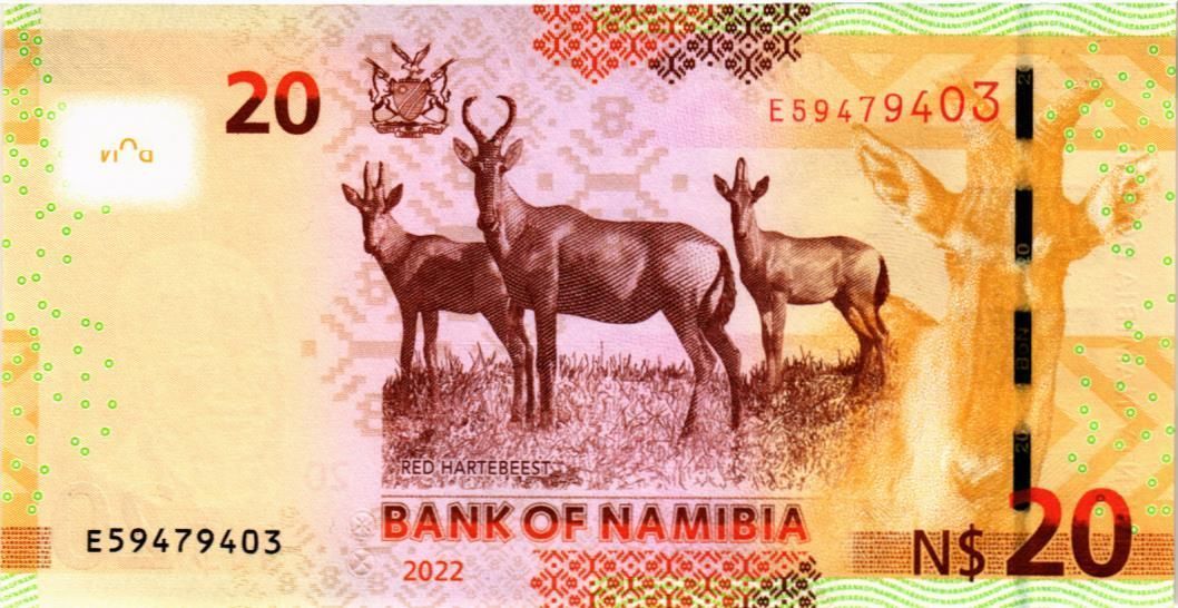 НАМИБИЯ 20 ДОЛЛАРОВ мини 2