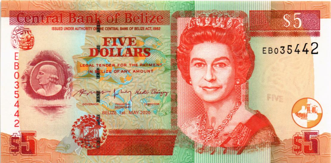 БЕЛИЗ 5 ДОЛЛАРОВ